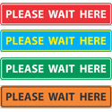 Queue Marker "Please Wait Here" Social Distancing Floor Decals